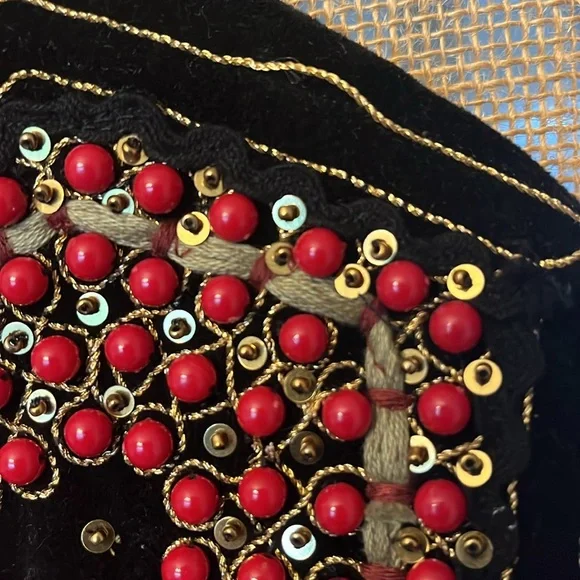 John Mark Black Velvet Jacket with Floral Embroidery. Size L. NWT - Picture 13 of 14